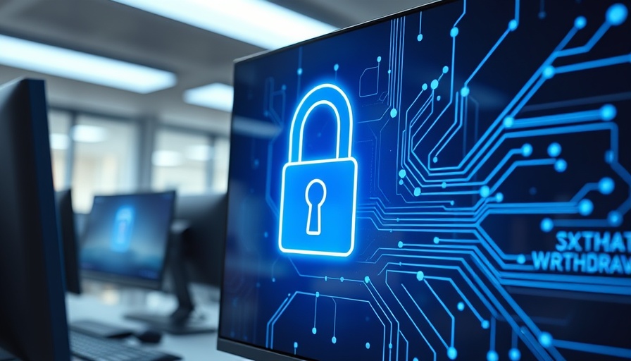 Symbol of digital lock protecting personal data