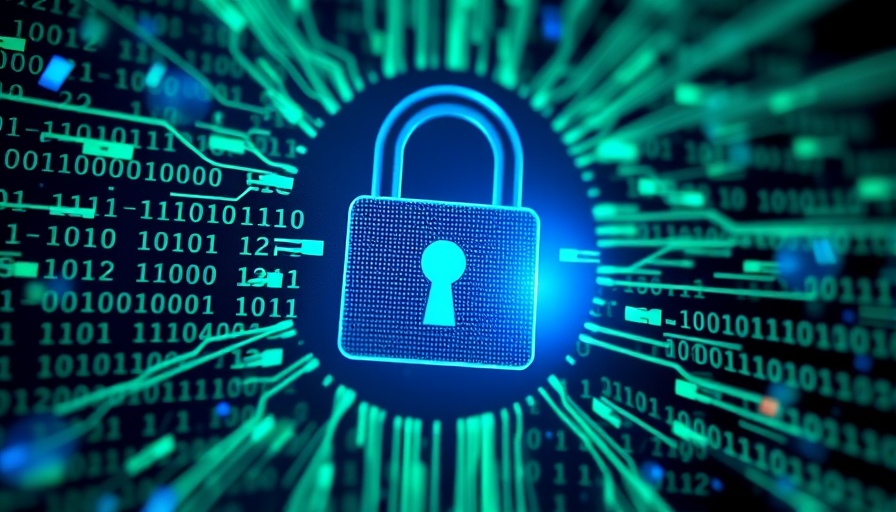 Secure digital lock with binary code for Dashlane Passwort-Manager
