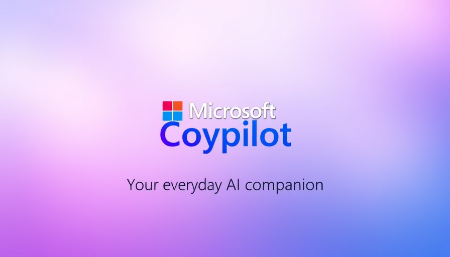 Microsoft Copilot logo on pastel gradient background.