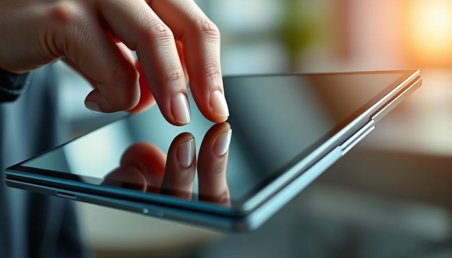 Close-up of hand using Apple Foldable 2026 device, detailed view.