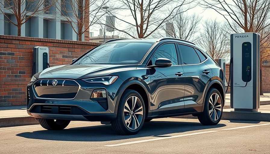 Sleek electric SUV charging at station during Polestar 3 test