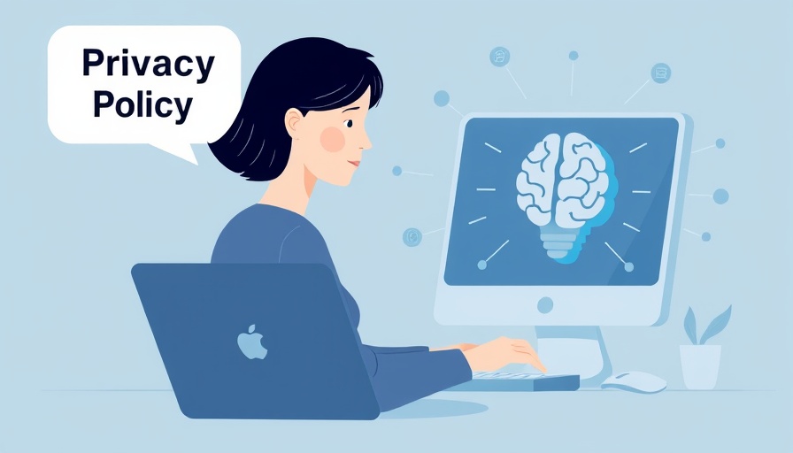 Illustrative depiction of AI generating GDPR privacy policies