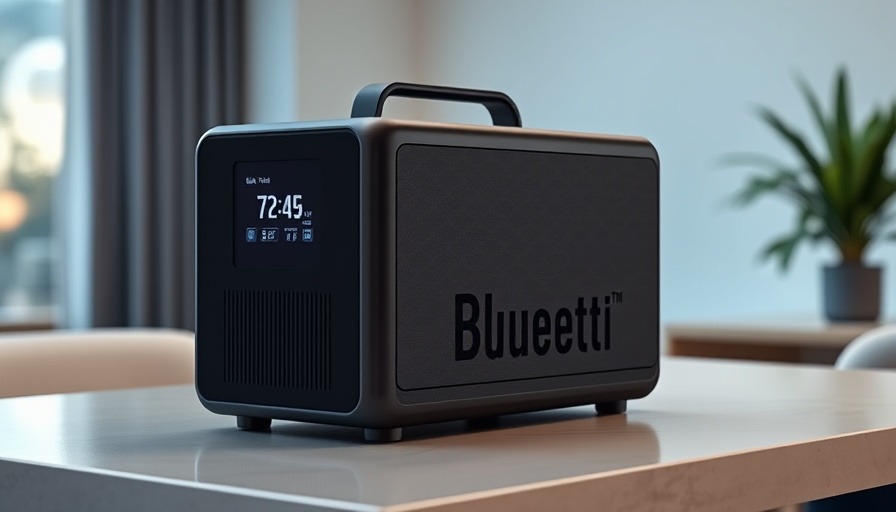 Modern BLUETTI Elite 200 V2 power station on table.