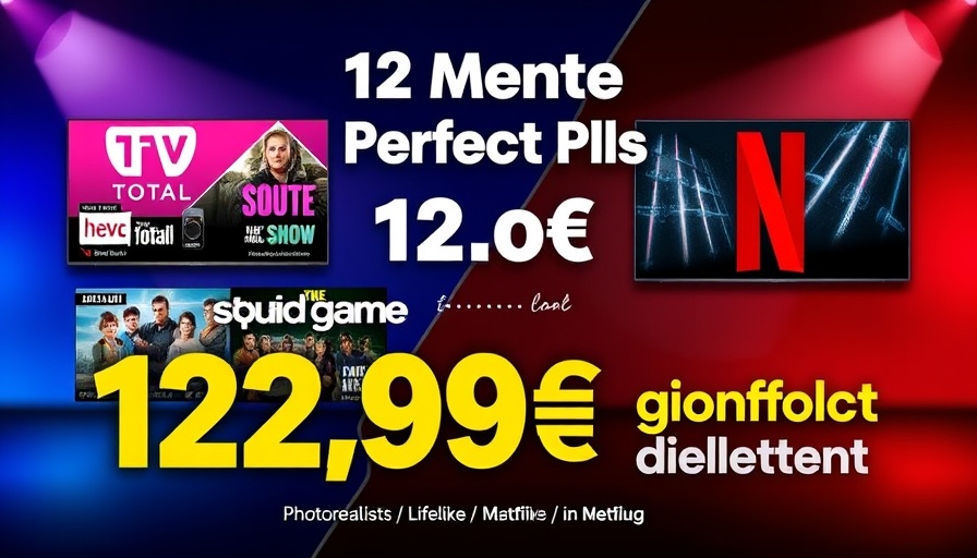 waipu.tv und Netflix Angebot promotion with TV shows and subscription deal.