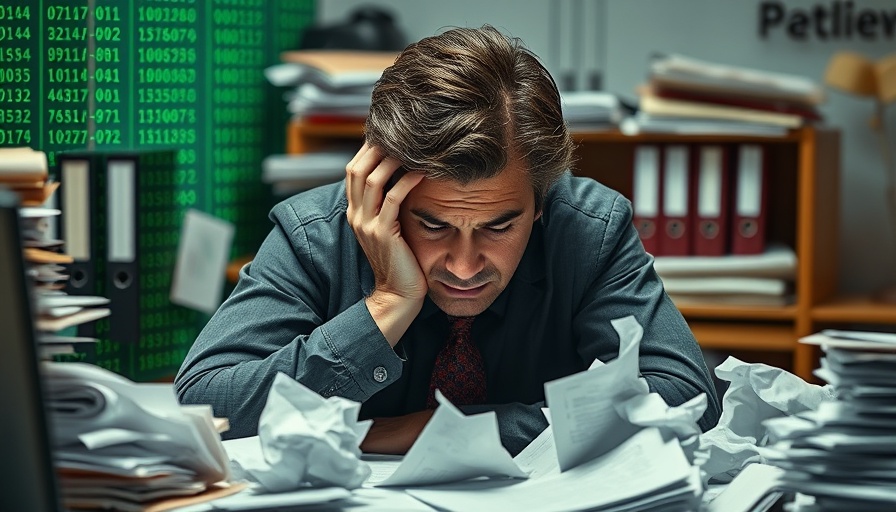 Digitalisierung Deutschland neues Ministerium: office chaos with digital overlay