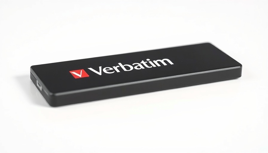 Angebote der Woche: sleek black Verbatim SSD close-up
