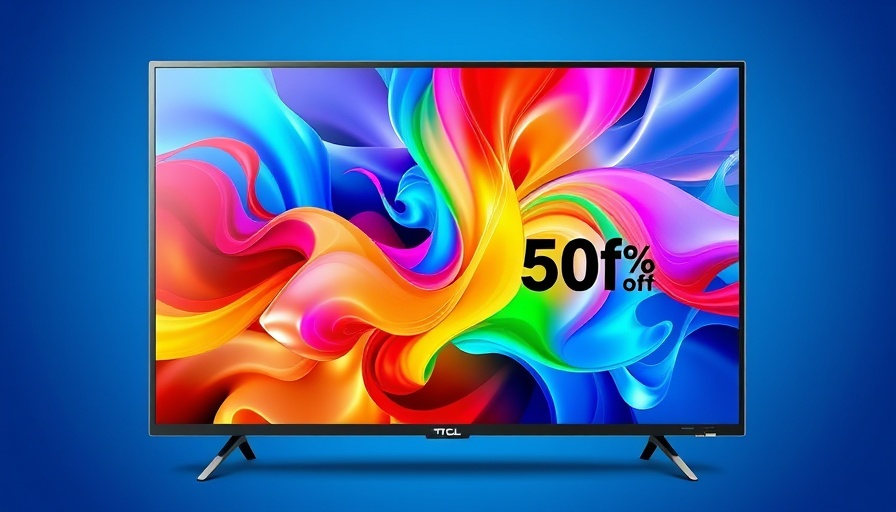 TCL 32SF540 Smart-TV with vibrant display and discount offer.