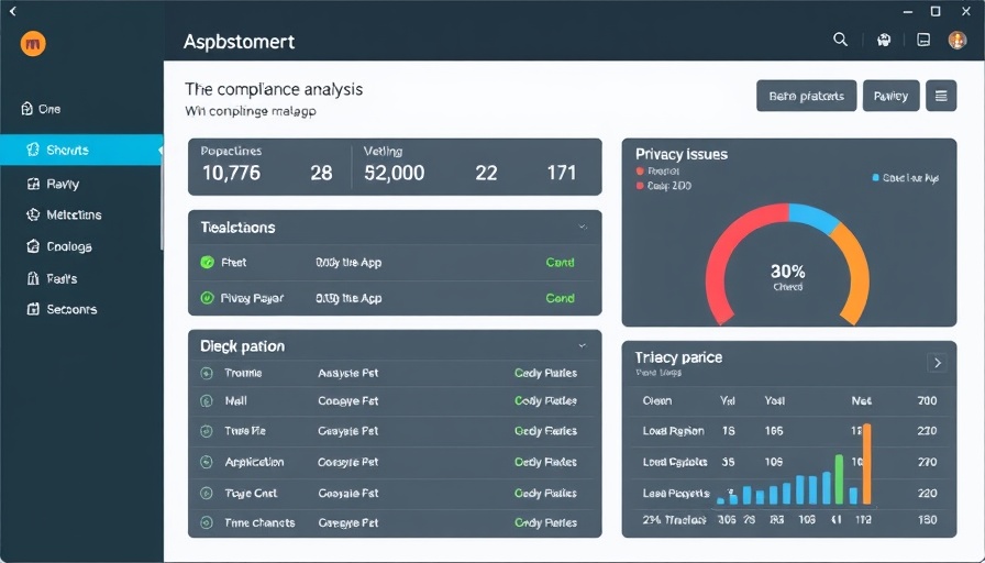 Google datenschutzkonformität compliance analysis dashboard with privacy metrics.