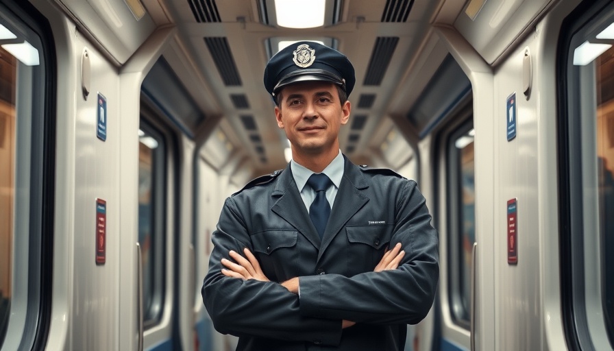 Train conductor making announcement during Stromausfall im ICE.