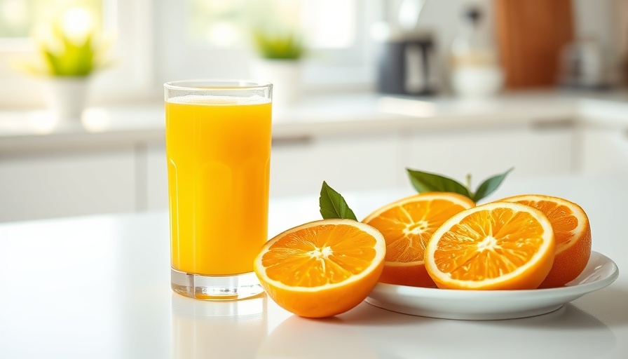 Nicht an der Luft stehender Orangensaft, frische Orangen.