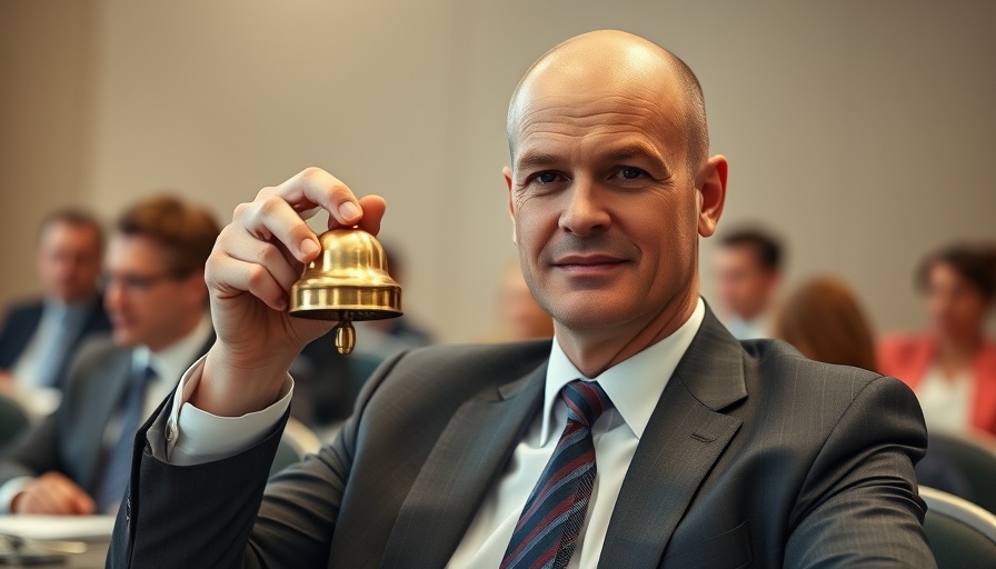 EU official holds small bell at conference, Chatkontrolle EU-Staaten.