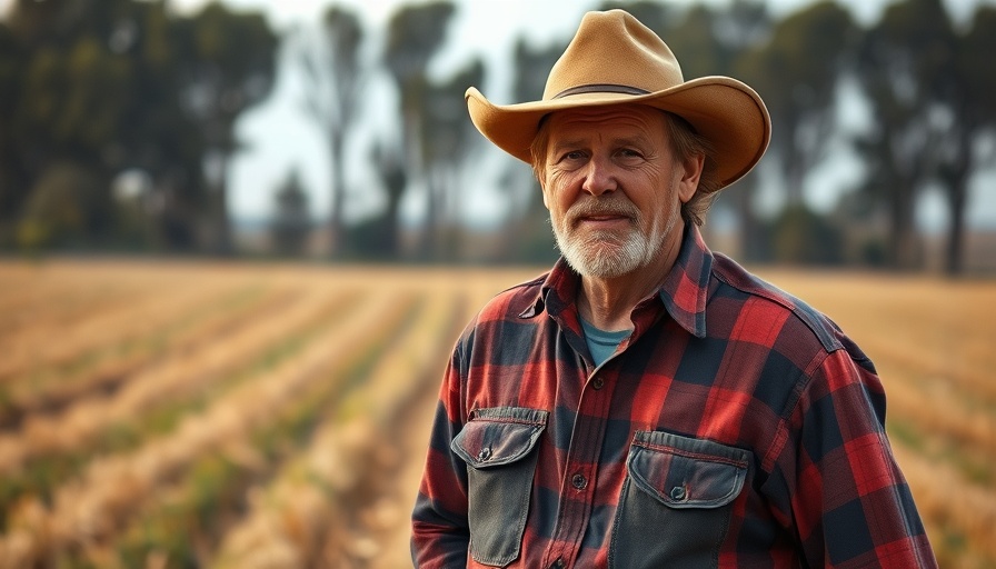 Uhren von Landwirten im Alltag: Farmer gesturing in field