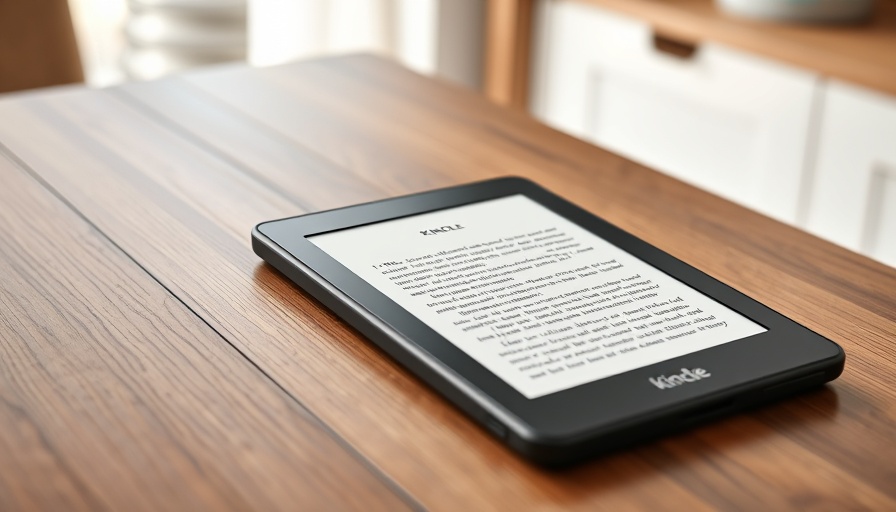 Kindle Paperwhite Angebot on wooden table in natural light