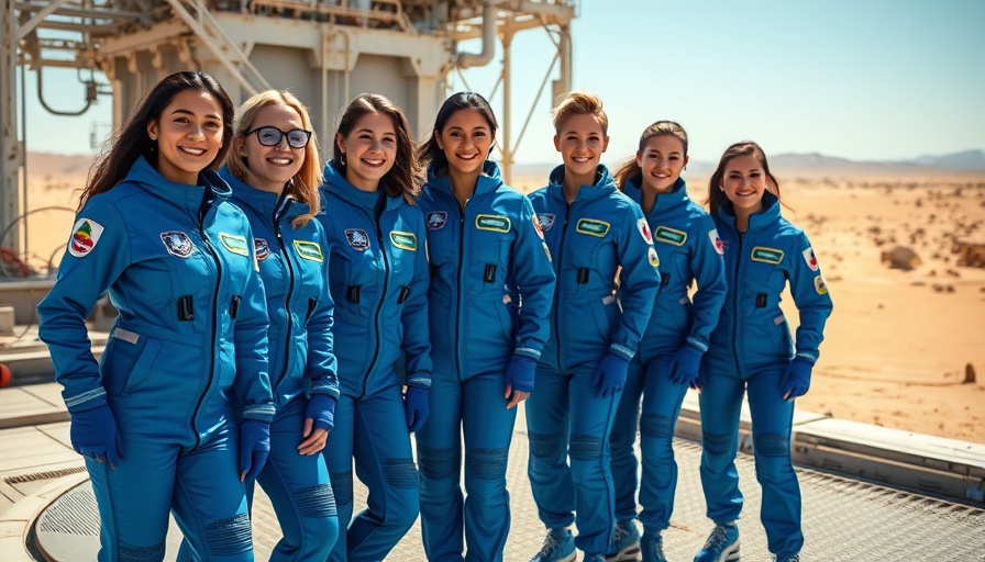 Women in blue spacesuits on platform, Katy Perry PR Desaster.