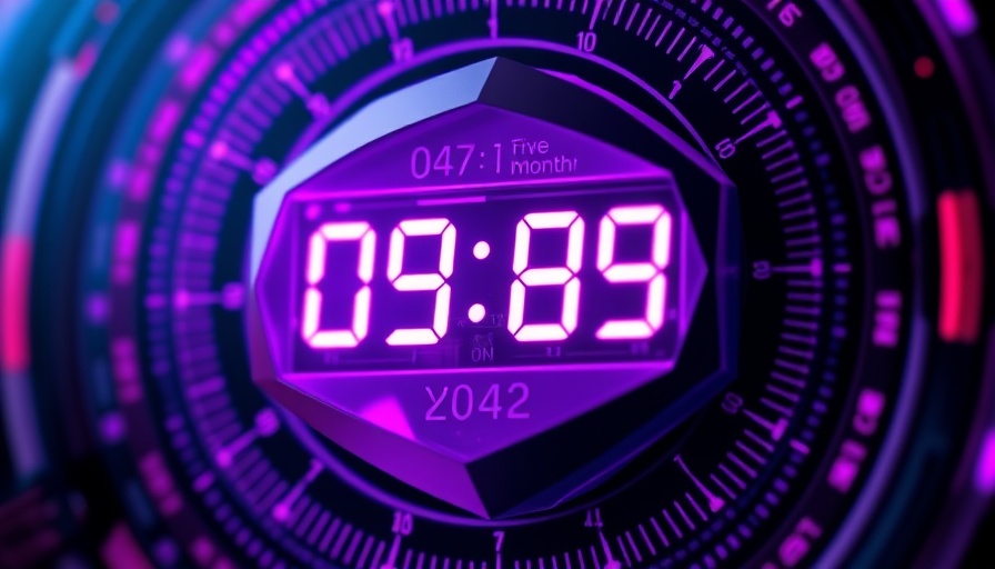 Futuristic countdown lock symbolizing Floridas Antiverschlüsselungsgesetz.