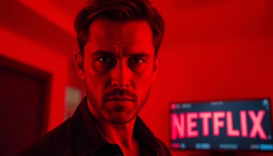 You Staffel 5 Finale intense scene in red lighting with Netflix logo.