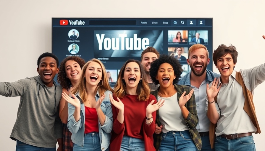 YouTube verändert das Leben junger Menschen: Gruppe vor Videoplattform.