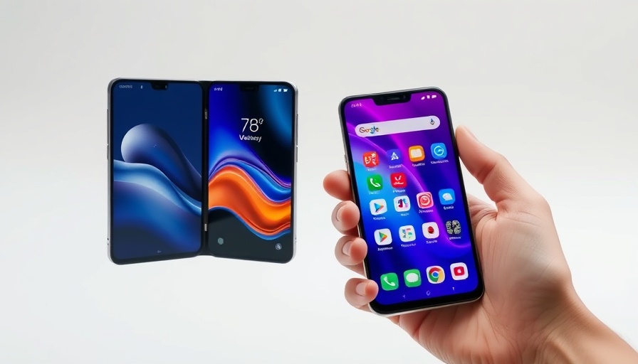 Foldable smartphones Samsung vs. Motorola comparison showing open and closed designs.