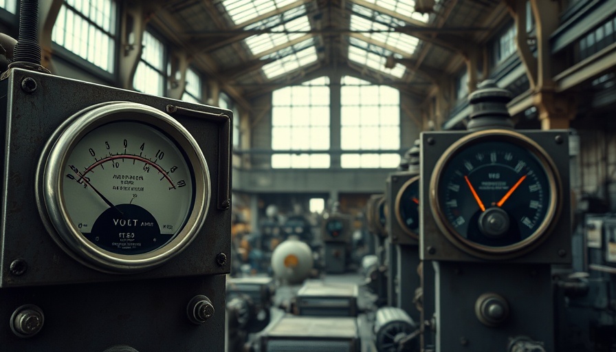 Vintage power plant meters illustrating outage risks.
