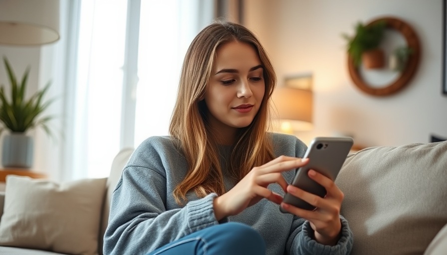 Woman using voice command on smartphone, Google KI-Sprachlern-Tools.