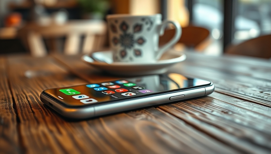 Einfacher Modus Android aktivieren on smartphone on wooden table.