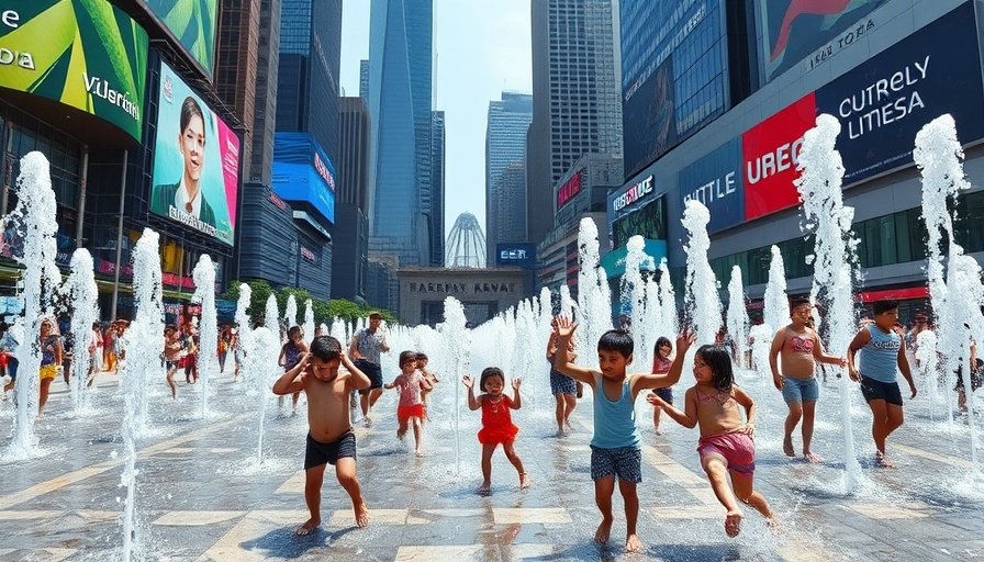 Children play in fountain at Uber Arena in Berlin, Handyverbot Berlin