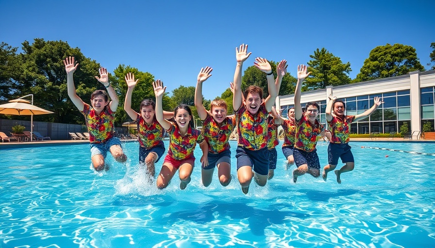 Colorful dive at Kult Freibad Quickborn on a sunny day.