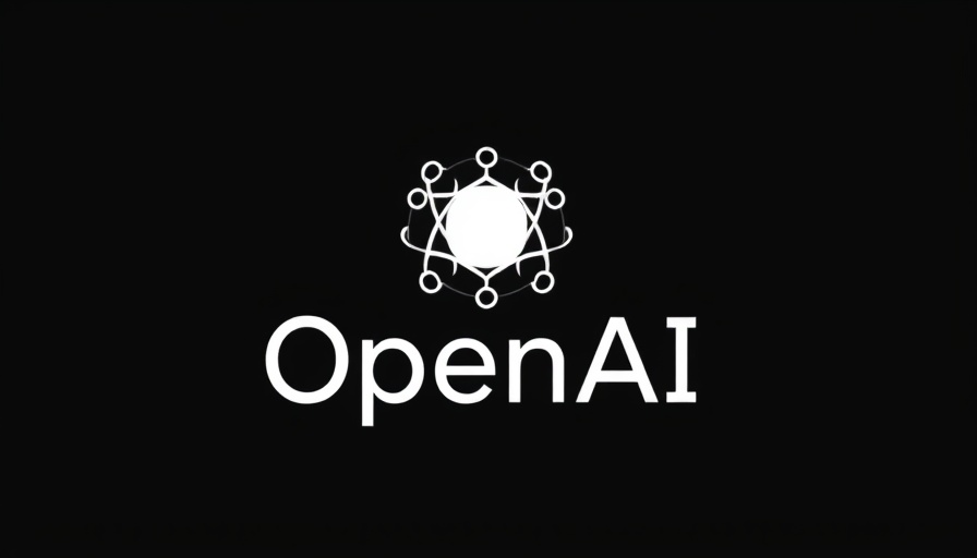 OpenAI logo with a black background.
