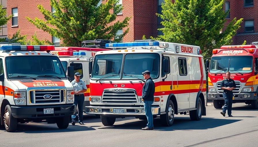 Emergency response preparation outside a building in Stormarn
