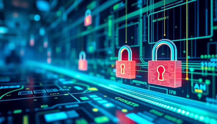 Abstract cyber security concept with FTP client and data privacy