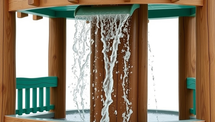 Outdoor-Produktlinie Topbright water play structure cascading water.