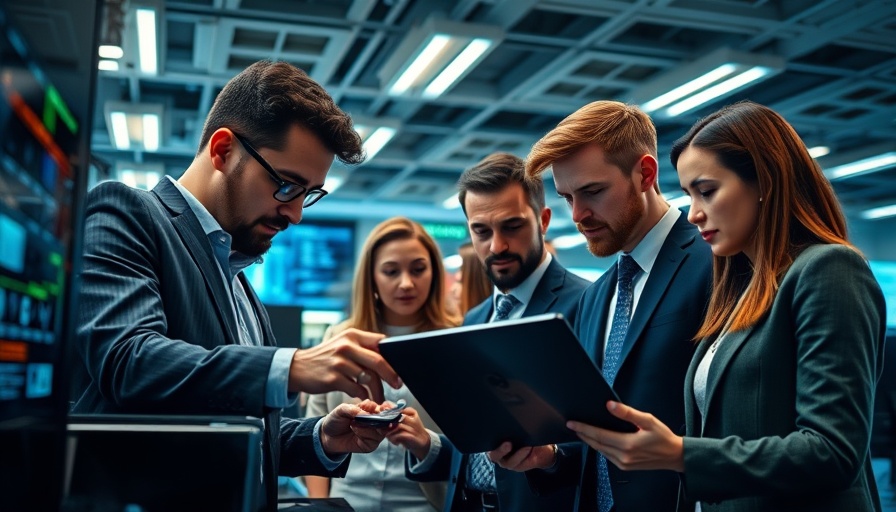 Professionals analyzing Android Sicherheitslücke technology in office.