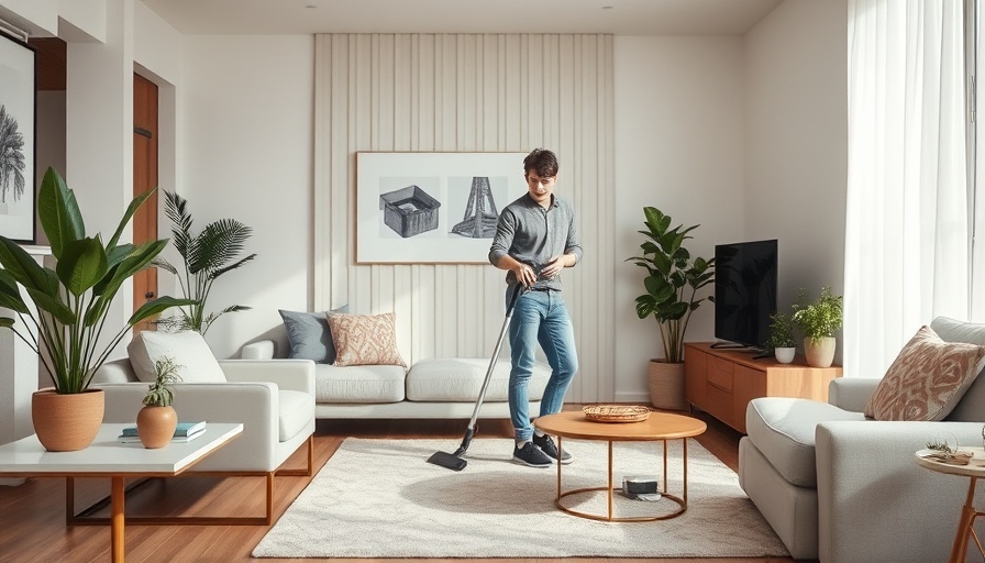 Jackery HomePower 2000 Ultra in a modern living space with vacuuming.