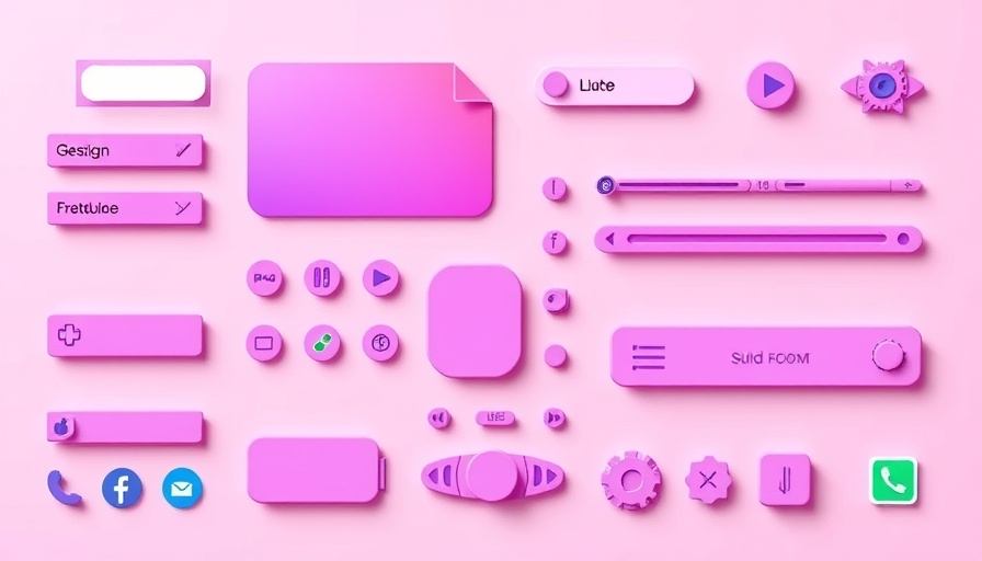 Material 3 Expressive UI Android 16 interface components in purple and pink.