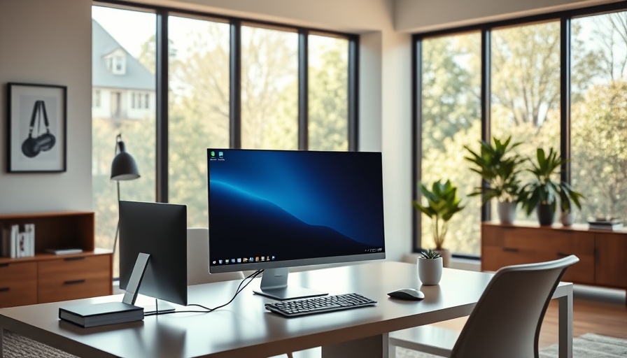 Modern Windows-11 PC setup in home office for Neukauf von Windows-11-PCs.
