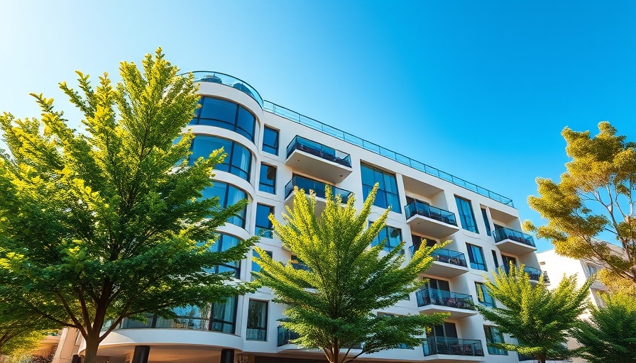 Modern building surrounded by trees along Alte Dorfstraße.