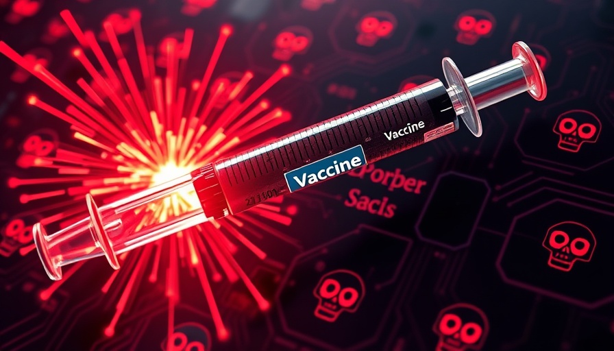 ECHO-Verfahren fighting malware with a vaccine syringe in a digital circuit.
