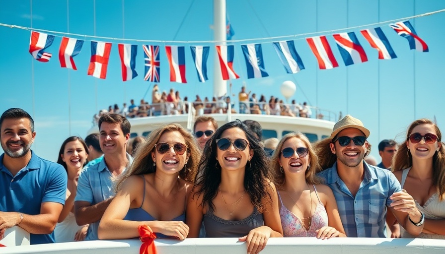 Hafengeburtstag Geesthacht celebration on a ship deck with flags.