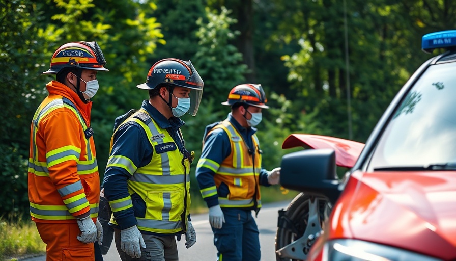 Emergency response at accident scene for Verkehrssicherheit in Norddeutschland