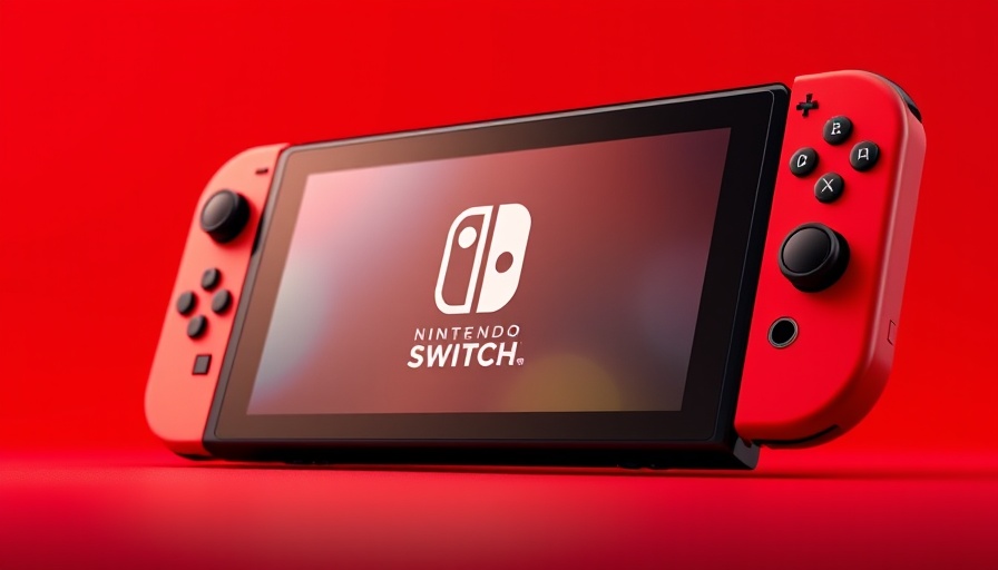 Nintendo Switch 2 console promotional display.