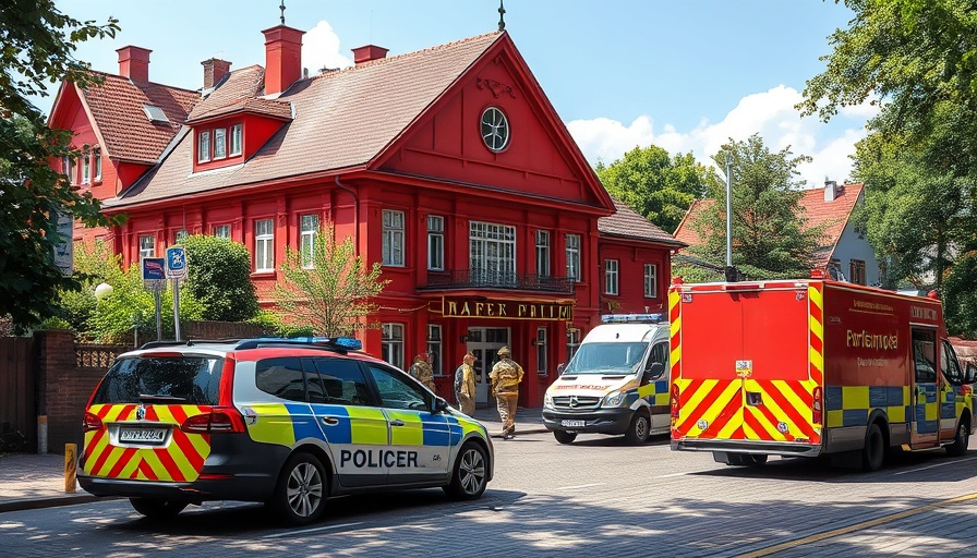 Emergency scene at Ahrensburg parkhaus with smoke odor presence