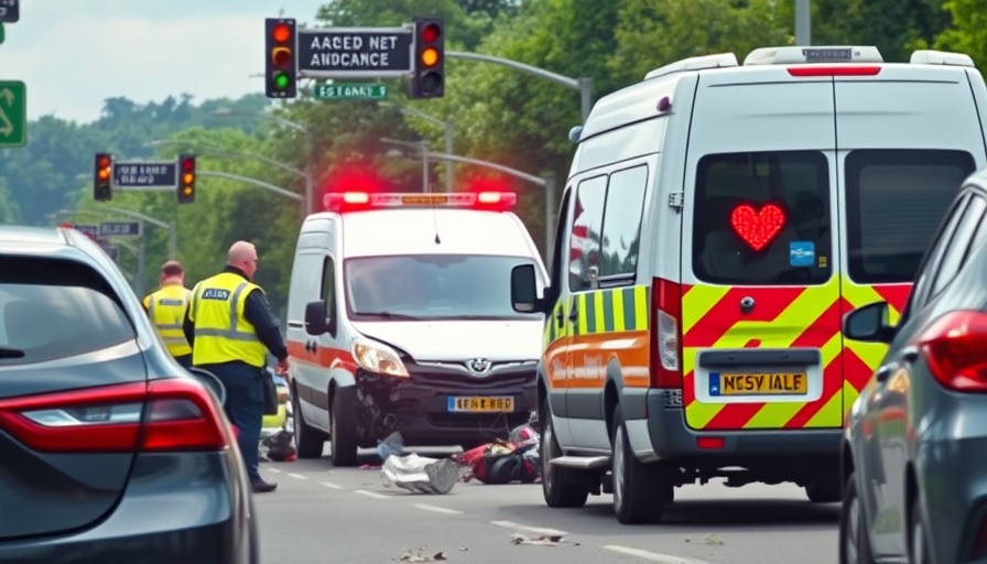 Traffic accident in Stormarn with paramedic at the scene.