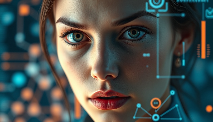Meta Gesichtserkennung smarte Brillen digital interface on woman's face