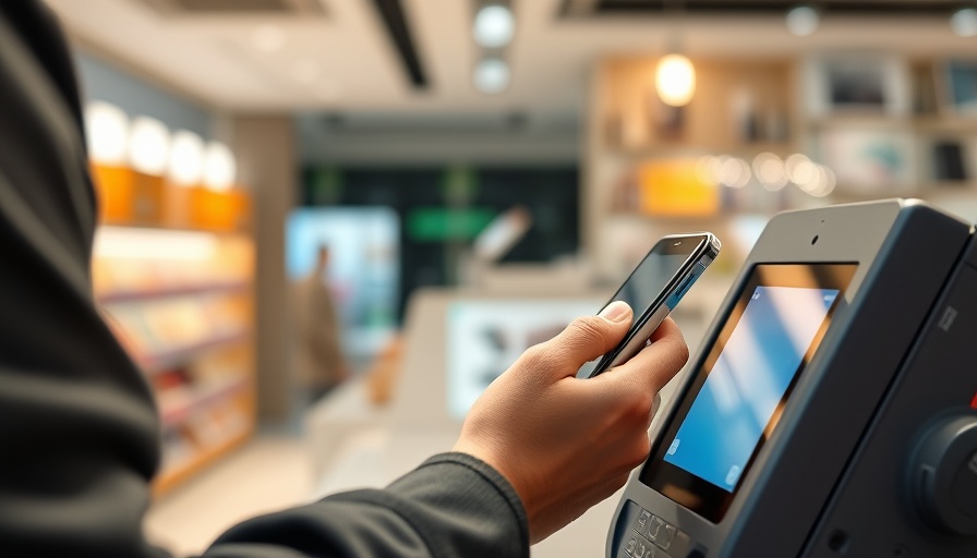 PayPal an der Ladenkasse contactless payment with smartphone at store.
