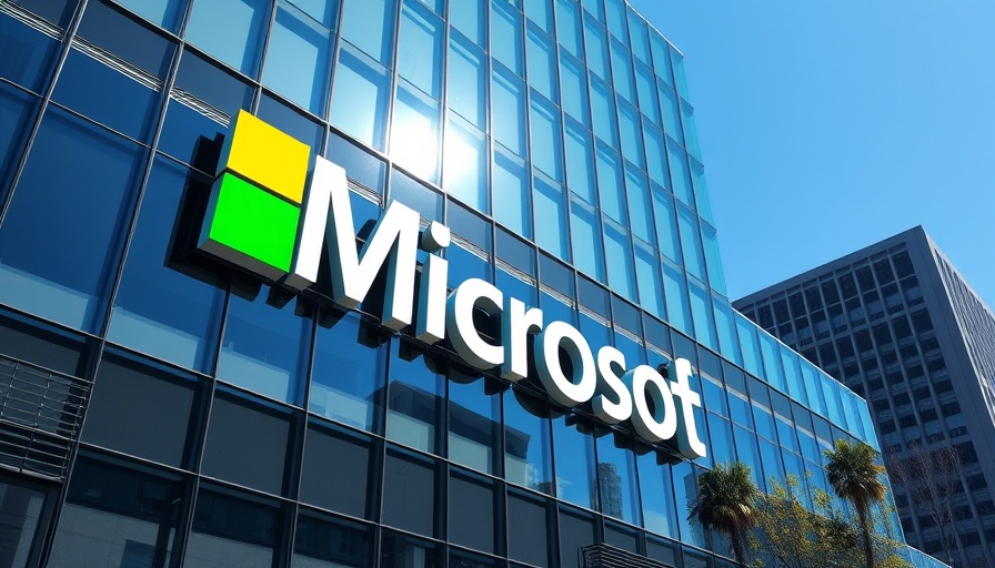Microsoft logo on building facade - Microsoft entlässt Mitarbeiter.
