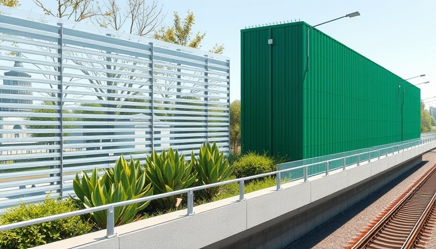 Modern transparente Lärmschutzwände in Ahrensburg.