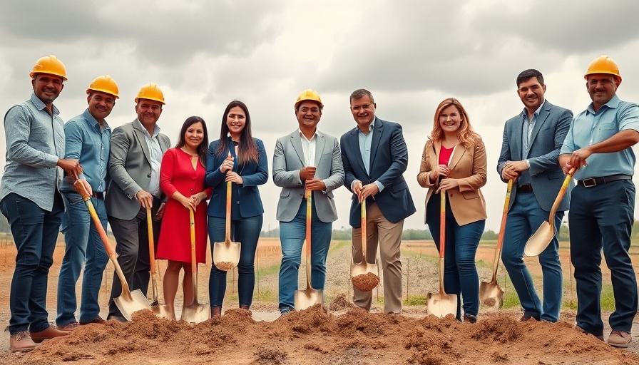 Professionals at groundbreaking for Neues Bauprojekt Volksdorf.