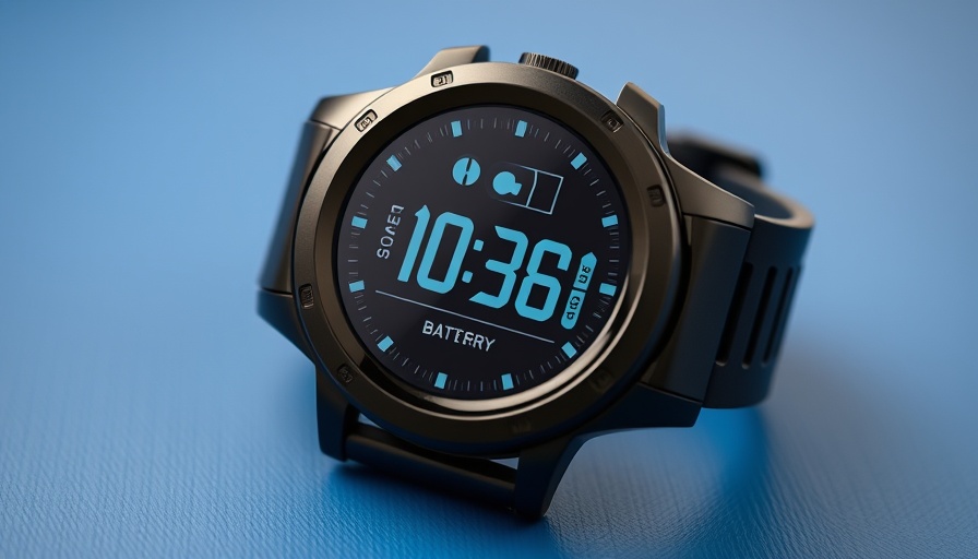 Modern sports watch close-up showing steps and battery in beste Sportuhr Test.