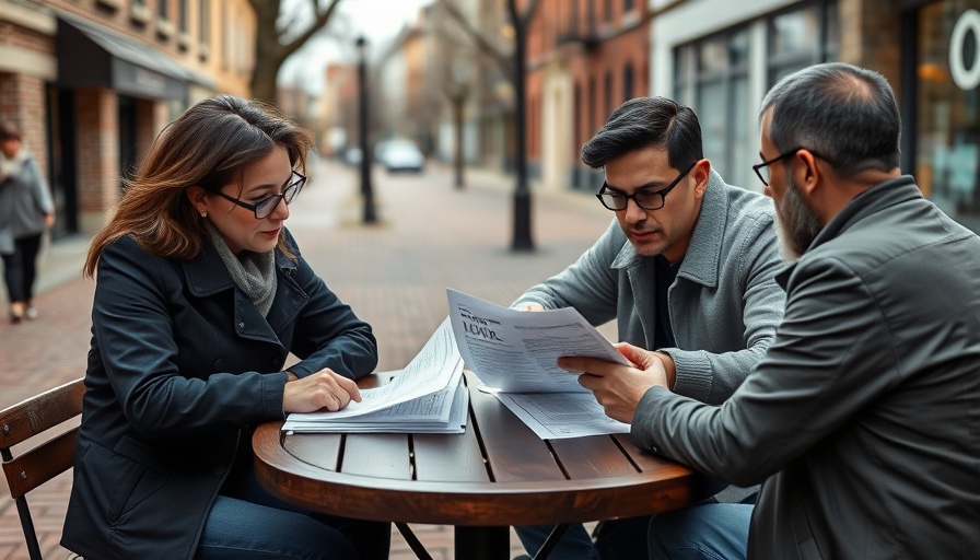 People reviewing housing documents illustrating Wohnungsnot in Norddeutschland.
