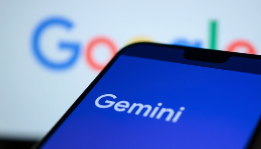 On-Device-Gemini display on Android smartphone with Google in background.